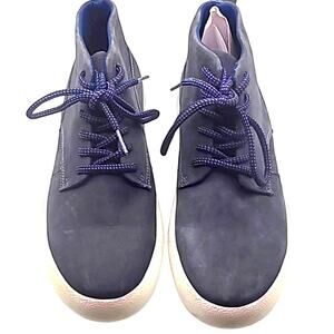Thomas & Vine Men’s Damon Chukka Boots Size 12 Dark Blue Casual Lace-Up Shoes
